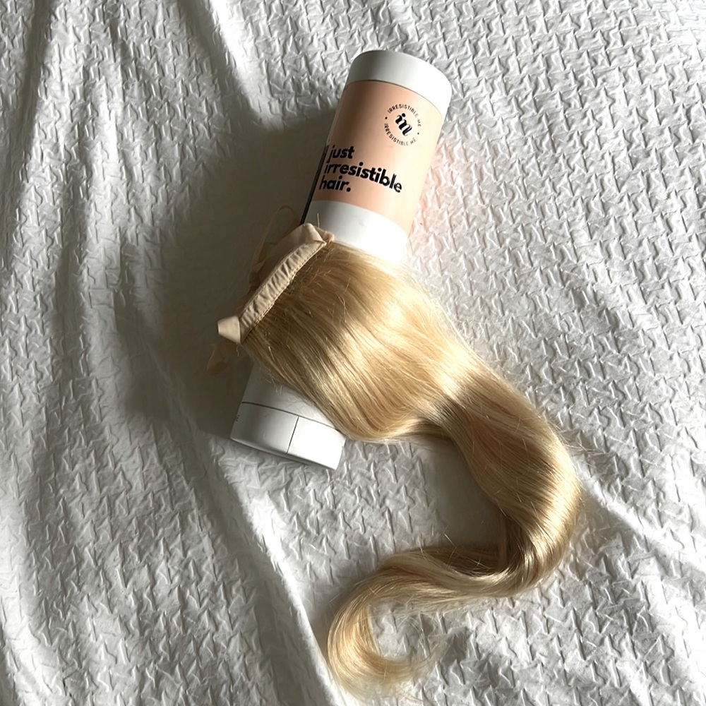 Faux ponytail 20” human hair - light blonde